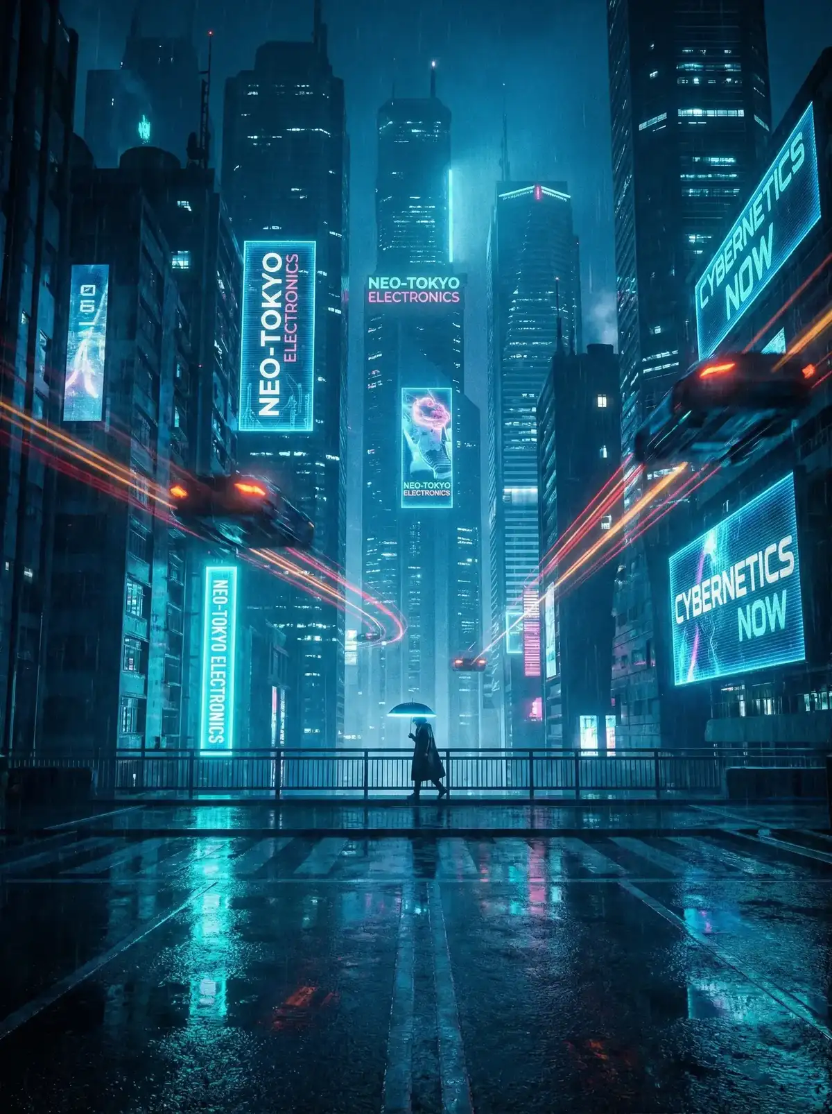 麻豆影视| - 赛博朋克都市夜景与飞行器